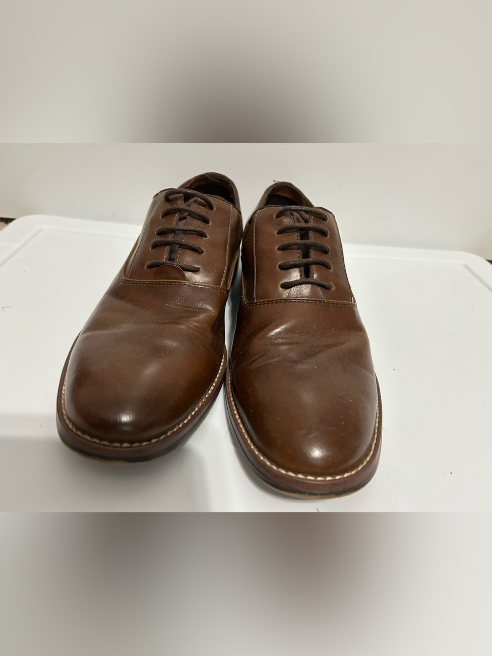 Apt. 9 Men's Dark Brown Leather Derby Oxfords